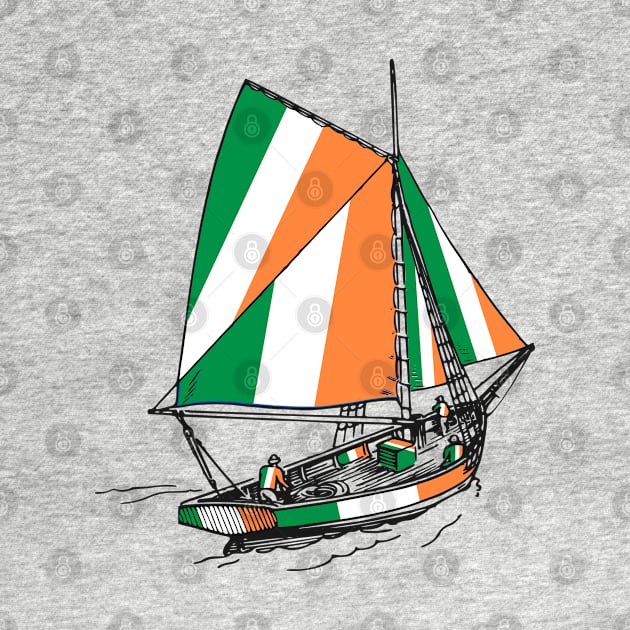 Ireland Standing with Ireland Ship - Sailor Team of Ireland Pride (St Patrick Day) by Mochabonk